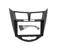 Kit Instalación Marco Radio Coche Marco De Salpicadero para Radio Coche, Panel Estéreo con Reproductor MP5 Android 2Din 9 Pulgadas para Hyundai I-25/Accent/Solaris/Verna 2010-2016