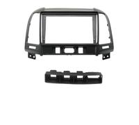 Kit Instalación Marco Radio Coche Marco Reproductor Android Radio Coche 9 Pulgadas, Embellecedor Cubierta Tablero Estéreo 2 DIN para Hyundai Santafe IX45 2006-2012 (LHD)