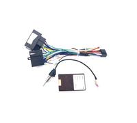 Kit Instalación Marco Radio Coche para Cayenne para Primera para Generación 2003-2010 Audio Raddio 16PIN Android Cable De Alimentación Adaptador CD/DVD Reproductor(AB Cable-canbus Box)