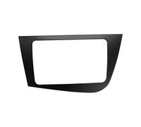 Kit Instalación Marco Radio Coche para Seat para Leon 2005-2012 Radio Fascia Doble DIN Unidad Principal Panel Estéreo Montaje En Tablero Navegación GPS Instalación DVD(Negro)