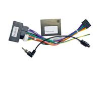 Kit Instalación Marco Radio Coche para Serie 3 E90 E91 E92 para X1 E84 E81 Android Radio Estéreo Cable Alimentación Adaptador Arnés Cableado 16 Pines Decodificador Caja Canbus