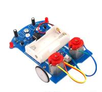 Kit inteligente de seguimiento de línea para coche con seguimiento automático de sensores para proyectos de aprendizaje de educación y robótica STEM, juego de montaje electrónico compacto de bricolaje