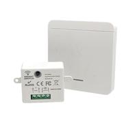 Kit Interruptor Inalambrico con Transmisor y Controlador de Receptor 10A 220V 433Mhz Interruptor de Luz Conmutador Inalámbrico Wifi para Sala de Estar Dormitorio Cocina para Lámpara de Hasta 1500W