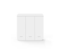 Kit Interruptor Luz Smart WiFi - Receptor + Interruptor Inalámbrico, Control Remoto Inteligente Compatible con App Tuya y Google Home/Alexa (1 Interruptor (3 Botones))