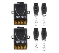 Kit Interruptor RF 2 Unidades Control Remoto 40M | Tecnología RF estable, atraviesa paredes, hasta 100m, operación ON-OFF simple