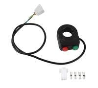 Kit Interruptores Motocicleta, 2 en 1 Faros y Bocina Integrados con Control de Agarre en Manillar para Scooter Bicicleta Eléctrica Conductor Diurno Nocturno