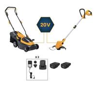 Kit Jardín Stiga ePower 20V Cortacésped Collector 136e y Desbrozadora GT 100e