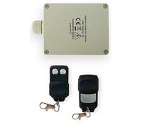 Kit Jardín Superior 220V Receptor 2 canales 12A + 2 mandos a distancia 433MHz -