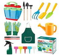 Kit Jardineria 23 Piezas para Niños con Herramientas de Jardín y Playa - Pala, Rastrillo, Regadera para Juegos en Exterior