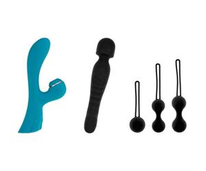 Kit Juguetes Eróticos Hugbox Vibrador Wand y Bolas de Geisha