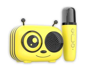 Kit Karaoke/Altavoz Bluetooth y micrófono inalámbrico Maya | Efectos de Voz mágicos, Control de Efectos en el micrófono | Compatible con iOS y Android | Autonomía de 8 Horas, Carga USB