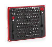 Einhell Conjunto de Reparación de Precisión y Electrónica de 114 Piezas (Puntas de Precisión, Puntas de Destornillador de Gancho, Vasos de Precisión, Portapuntas de Destornillador