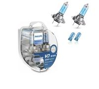Kit Lámparas Philips Whitevision Ultra 4200K 12V H7 55W + Par De Lámparas T10