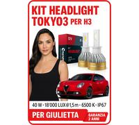 Kit Led Fendinebbia H3 Alfa Romeo Giulietta 7000 Lúmenes Blanco Xenón Sin Error