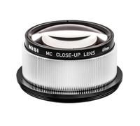 Kit Lente Close-up 49mm NC, Compatible con NiSi, +9 dioptrías | Rosca 49mm, vidrio óptico, nano recubrimiento, anillos reductores 67-49 mm y 62-49 mm