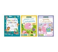 Kit Letra cursiva + Apoio Escolar - Aprenda a letra + Apoio Escolar - Apren