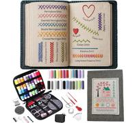 Kit Libro De Bordado Principiantes, Libro De Bordado Para Principiantes, 106 Patrones Y 86 Herramientas De Costura, Embroidery Stitches Book, Libros De Patrones De Costura, Aprende En Casa Y Viaje