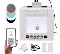 Kit Light Box Elettrico per Fotografia di Gioielli Configurazione Studio fotografico Premium,Softbox per Riprese di Gioielli con Plataforma giratoria eléctrica de Velocidad Ajustable(TB300)