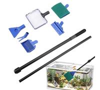 Kit Limpiador de Acuarios Set Cepillos con Mango Telescópico
