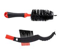 Kit Limpiador de Cadena de Bicicleta 2 Piezas, Cepillo Nylon Rojo | Limpieza de 360 , Herramienta Práctica Tipo de Bicicletas, Suciedad Alcance Completo y Fiable
