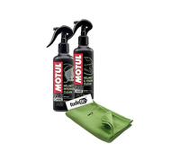 - Kit Limpiador de Cascos y Pantalla + Limpiador y Desinfectante Interio KT-8