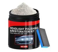 Kit Limpiador De Faros Polvo Abrillantador Eliminador De Arañazos De 80ml