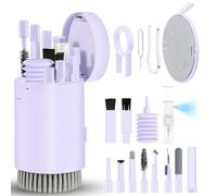 Kit limpiador de pantalla de teléfono portátil, cepillo para teclado de computadora, spray de limpieza para iPhone, AirPods, MacBook, iPad, dispositivo electrónico 20 en 1, herramienta de limpieza