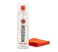 Whoosh! - Spray pulverizador Limpiador de Pantalla 100% Natural, sin amoniaco ni Alcohol - 100 ml y 1 paños de Microfibra Anti microbios