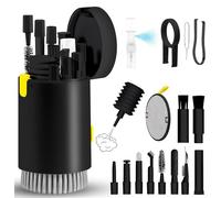 Kit limpiador multifuncional 20 en 1 para dispositivos electrónicos, kit de limpieza de teclado, herramienta versátil de limpieza de pantalla de computadora para smartphone, iPad, auriculares, cámara,