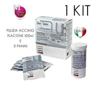 Kit Limpieza Acero Tubo 100gr Y 5 Paños Suave Tejido Bosch 311140 311775