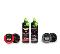 Kit limpieza coche pulimento para arañazos alto corte y super brillo polish que quita arañazos con esponjas 150 mm detailing y reparador de rayones car scratch remover 500 ml | GUBOSA