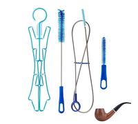 Kit Limpieza de Hidratación - Cepillo 4-en-1 para Senderismo Depósitos Agua | Herramienta Lavado Mochila | Juego Limpiador Botellas Multifuncional Tipo Excursionismo Pícnic Acampada Ciclismo