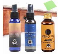 Kit Limpieza para Guitarra,Kit Mantenimiento de Guitarra,60ml Aceite Limpiador de Cuerdas,50ml Aceite Abrillantador,60ml Aceite Limón para Diapasón y Tela Limpieza,Guitar Cleaning Kit