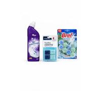 Kit Limpieza WC Completo - Limpiador Desincrustante + Pastillas Cisterna + Colgador WC - Pack Higiene y Frescor