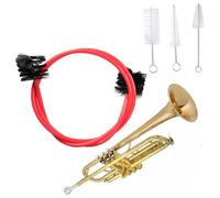 Kit Limpieza y Cuidado de Trompeta,4pcs Cepillos Boquilla de Trompeta,Kit Limpieza Para Trompeta,Limpieza Para Mantenimiento de Trompetas,Cepillo de Válvula,Cepillo Limpieza Espiral,Cepillo Flexible