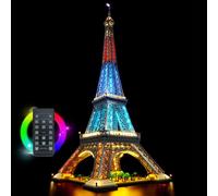 Kit Luces LED Compatible con Le-Go 10307 Torre Eiffel París, Iluminación Lámpara LED con Control Remoto (Solo Luces, No Modelos) D