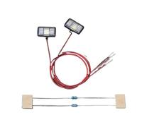 Kit Luces Orugas Rc Para Tamiya Para Scania 770s 56368 Para Volvo Para Actros Para Benz Para Man Lesu 1/14 Foco Rectangular Luz RC Camión Volquete Coche(Size 1)