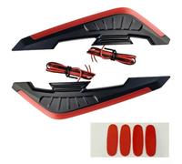 Kit Luces Spoiler ABS para Moto Personalizadas(Red) | aerodinámico, LED , transforma tu para moto, para estilo único, para fácil de instalar