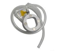Kit magnético de drenaje de aire acondicionado, tubo flexible de PVC con manguera de condensado transparente para unidades de ventana (12 pulgadas)