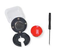 Kit magnético universal CB Mircophone, perilla redonda, altavoz de radio móvil, soporte magnético para Motorola HLN9073B CDM1250 CDM750 Kenwood TK768G TK868G TM471A (negro)