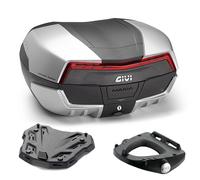 Kit Maleta Bauletto V58N2 Givi + Placa Honda Forza 750 2024-2026 Negro