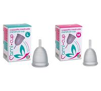 Kit Mamicup® M+L copa menstrual (Transparente) Aprobada por la FDA Silicona suave, flexibe y reutilizable de grado medicinal