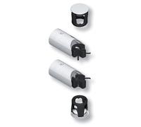Kit mango recto acero inoxidable 304 para DIVA XX LA CRUZADA DS - Ø int. 35-2 soportes 2 tapones - DS7353