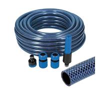 Kit manguera de jardin blue interior ø15mm. exterior ø20mm (5/8") rollo 25m con accesorios edm 8425998740998 74099 edm