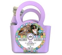 Kit manguera extensible 15 metros 1/2" con bolso y alcachofa estilo italiano lila Firenze
