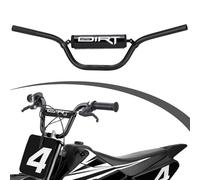 Kit Manillar Moto 7/8" 22mm,Manillar con Barra Refuerzo y Protector para MX650/500/350 49-144 cc XR CRF KLX TRX TaoTao y la mayoría de Pit Bike Minimoto ATV-Negro