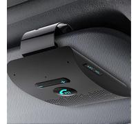 Kit manos libres Bluetooth para coche 5.0, clip para parasol, receptor de audio inalámbrico, altavoz manos libres, reproductor de música, mi