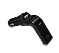 Kit manos libres Bĺuetooth - Transmisor FM 10x8cm | G7 Radio de Coche Reproductor MP3 para Encendedor de Cigarrillos, Adaptador de Audio Inalámbrico con Cargador USB Componentes Electrónicos ABS, 1 Pi