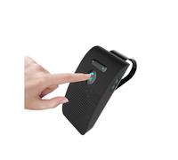 Kit manos libres para coche con clip para parasol, receptor de audio inalámbrico 5.0, altavoz para llamadas y música, doble micrófono