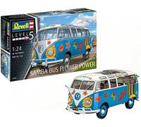 Revell 07050-1/24 Volkswagen T1 Samba Bus - Flor Poder - Nuevo
